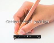 Correct wrist position for handwriting video Correct wrist position for handwriting video