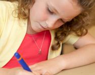 Girl doing homework Girl doing homework