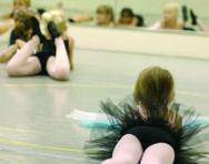 Girls in dance class Girls in dance class