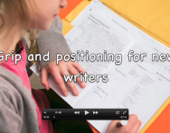 Handwriting advice: grip and positioning for new writers Handwriting advice: grip and positioning for new writers