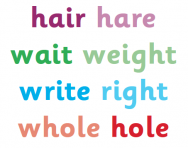 Homophones Homophones