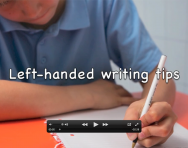 Left-handed handwriting tips and advice video Left-handed handwriting tips and advice video