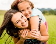 Mother and daughter together Mother and daughter together