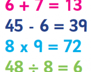 Number sentences Number sentences