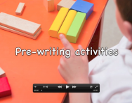 Pre-handwriting activities video Pre-handwriting activities video