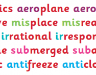 Prefixes Prefixes