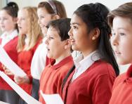 School children singing School children singing