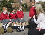 Shyness in the playground Shyness in the playground