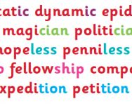 Suffixes Suffixes