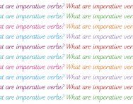 What are imperative verbs? What are imperative verbs?