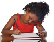 Girl writing in notebook Girl writing in notebook