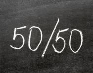 50/50 probability 50/50 probability