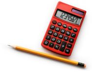 Red calculator Red calculator