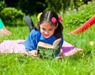 Year 6 girl reading Year 6 girl reading