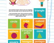 What are the names of 2D and 3D shapes? | TheSchoolRun