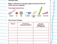 magnetic non magnetic worksheet