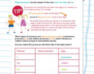 Pronouns explained for primary-school parents | Personal pronouns