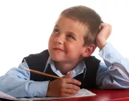 Boy revising for KS1 SATs
