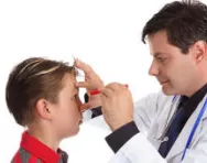 Child having an eye test Child having an eye test