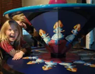 Child looking at mirrors