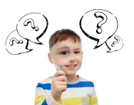 Child with questions Child with questions
