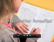 Correct letter formation in handwriting video Correct letter formation in handwriting video