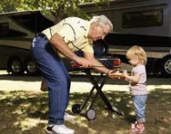 Camping: cooking outdoors