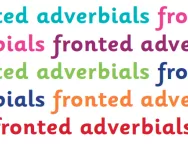 What are fronted adverbials?