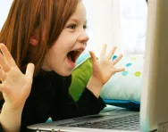 Girl and laptop Girl and laptop