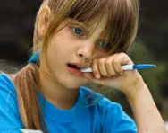 Girl looking worried