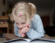 Girl reading book Girl reading book