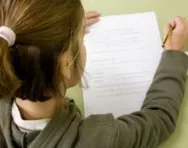 Girl studying