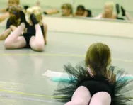 Girls in dance class Girls in dance class