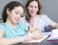 Home education mother and child