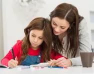 Home education mum and daughter