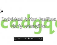 Letter formation video, Curly caterpillar letter family 