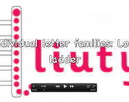 Letter formation video, Long ladder letter family 