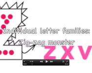 Letter formation video, Zig-zag monster letter family Letter formation video, Zig-zag monster letter family