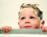 Little boy in the bath Little boy in the bath