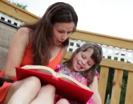 Mother and daughter reading Mother and daughter reading