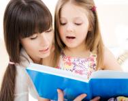 Mum and daughter reading
