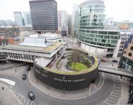 Museum of London as viewed from above 