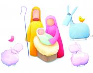 Nativity scene illustration