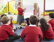 Number square in the classroom