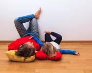Parent and child talking Parent and child talking
