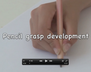 Pencil grasp development video