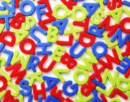 Alphabet letter magnets