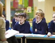 RE lesson in primary school