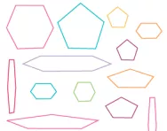 What are regular and irregular shapes?