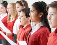 School children singing School children singing